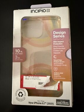 Incipio Multicolor Clear iPhone 6.7" Design Series Case